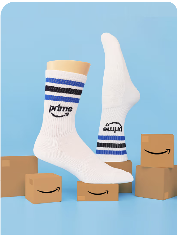 Custom branded athletic crew socks