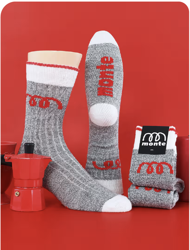 Custom branded wool socks